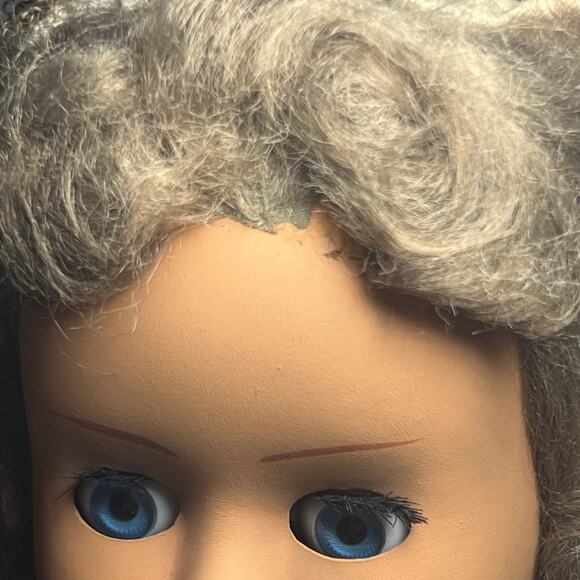 Vintage 30s Eastern European Dressed Composition Doll 17 Inches Bride Jointed - Picture 8 of 16